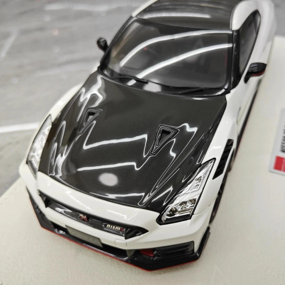 [Make Up] 1:18 Nissan 2024 GT-R R35 Nismo White Model Car Resin