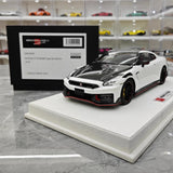 [Make Up] 1:18 Nissan 2024 GT-R R35 Nismo valkoinen pienoismalli Hartsi