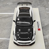 [Make Up] 1:18 Nissan 2024 GT-R R35 Nismo valkoinen pienoismalli Hartsi