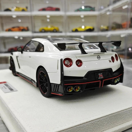 [Make Up] 1:18 Nissan 2024 GT-R R35 Nismo White Model Car Resin
