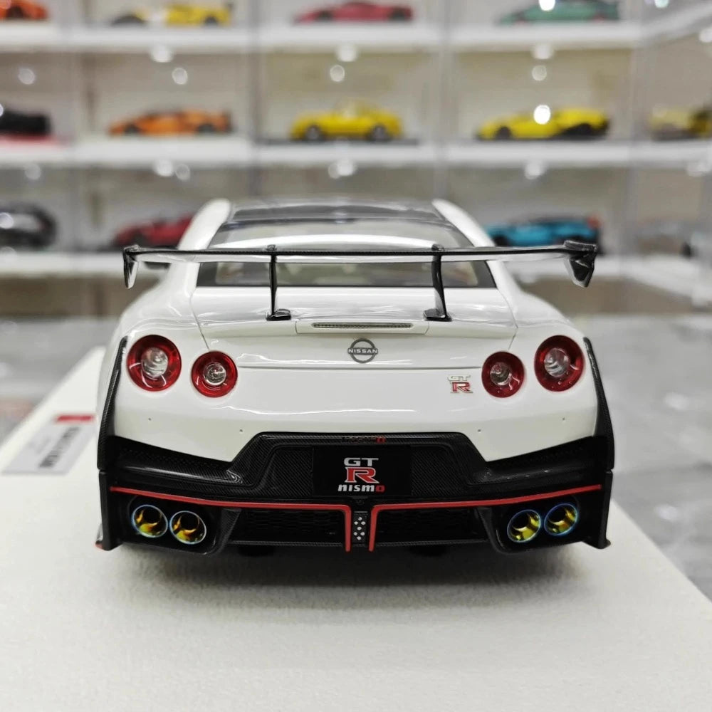 [Make Up] 1:18 Nissan 2024 GT-R R35 Nismo White Model Car Resin
