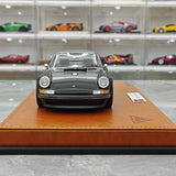 [Make Up] 1:18 Porsche 1990 Singer 911 964 Targa Miniatura Metallica Nera in Resina
