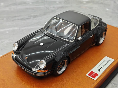 [Make Up] 1:18 Porsche 1990 Singer 911 964 Targa Miniatura Metallica Nera in Resina