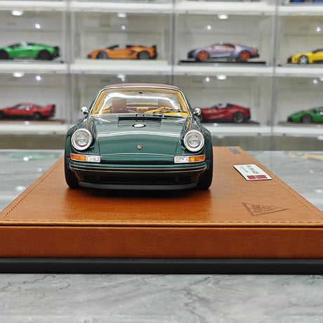 [Make Up] 1:18 Porsche 1990 Singer 911 964 Targa Green Model Car Resin