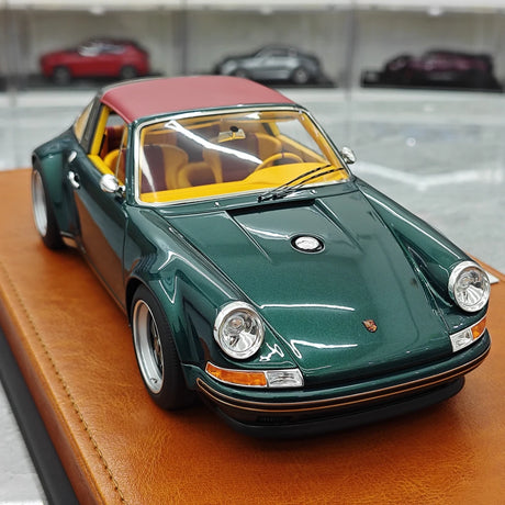 [Make Up] 1:18 Porsche 1990 Singer 911 964 Targa Green Model Car Resin