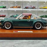 [Make Up] 1:18 Porsche 1990 Singer 911 964 Targa Green Model Car Resin