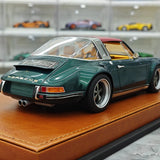 [Make Up] 1:18 Porsche 1990 Singer 911 964 Targa Green Model Car Resin