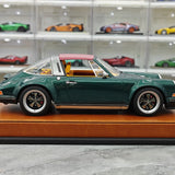 [Make Up] 1:18 Porsche 1990 Singer 911 964 Targa Green Model Car Resin