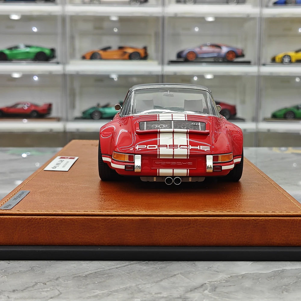 [Make Up] 1:18 Porsche 1990 Singer 911 964 Targa Red Model Car Resin