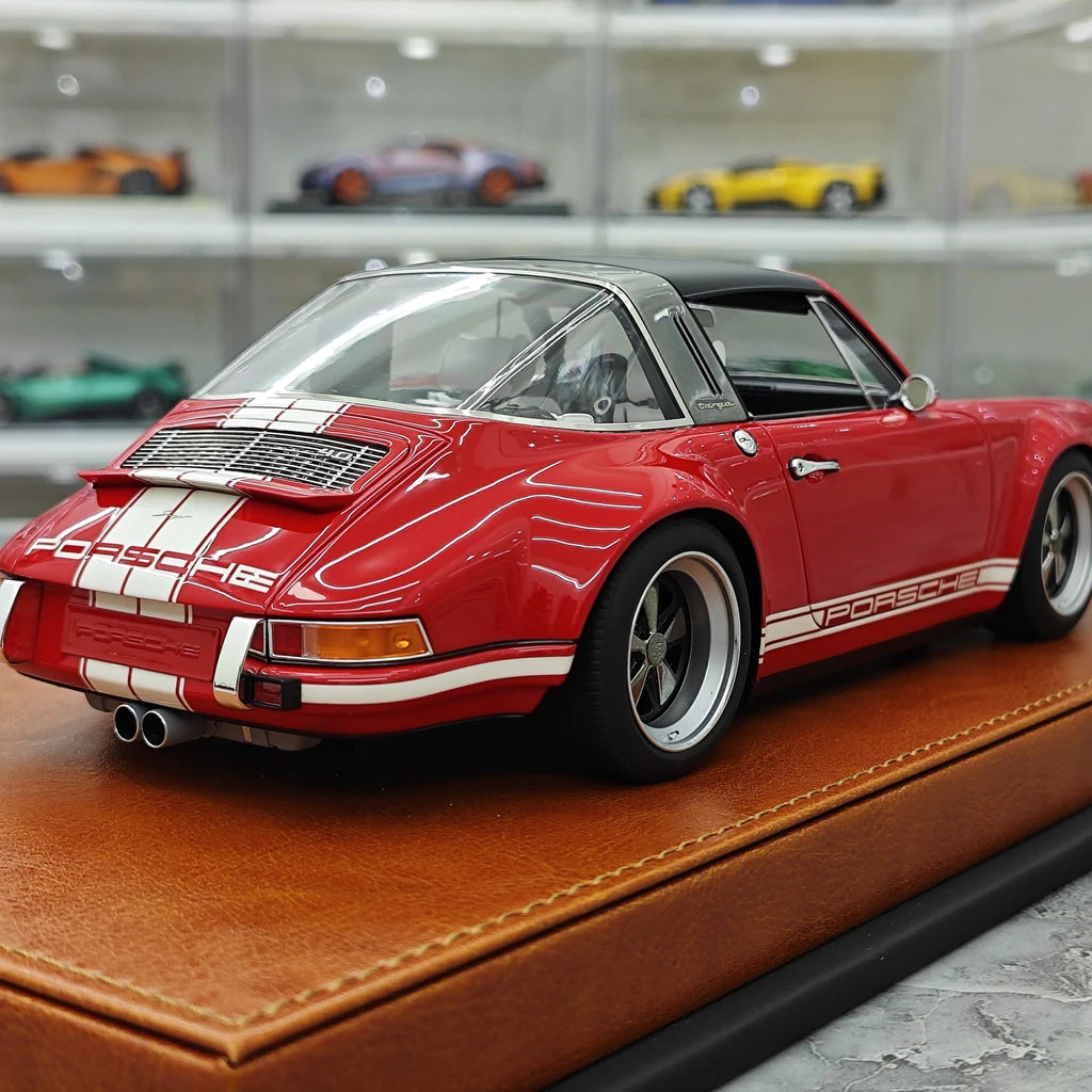 [Make Up] 1:18 Porsche 1990 Singer 911 964 Targa Red Model Car Resin