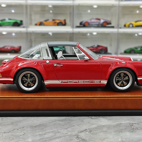 [Make Up] 1:18 Porsche 1990 Singer 911 964 Targa Red Model Car Resin