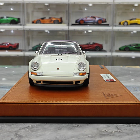 [Make Up] 1:18 Porsche 1990 Singer 911 964 Targa White Model Car Resin