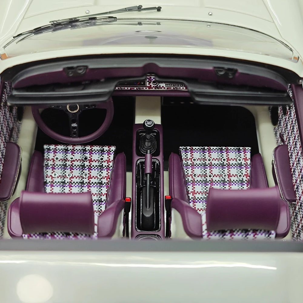 [Make Up] 1:18 Porsche 1990 Singer 911 964 Targa White Model Car Resin