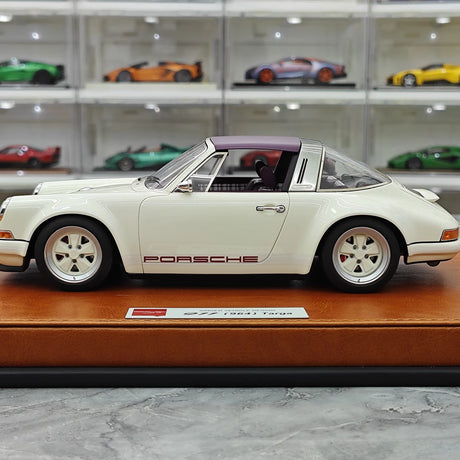 [Make Up] 1:18 Porsche 1990 Singer 911 964 Targa White Model Car Resin