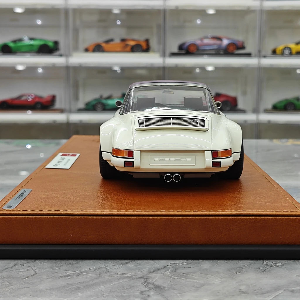[Make Up] 1:18 Porsche 1990 Singer 911 964 Targa White Model Car Resin