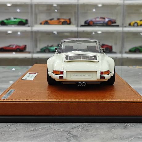 [Make Up] 1:18 Porsche 1990 Singer 911 964 Targa White Model Car Resin
