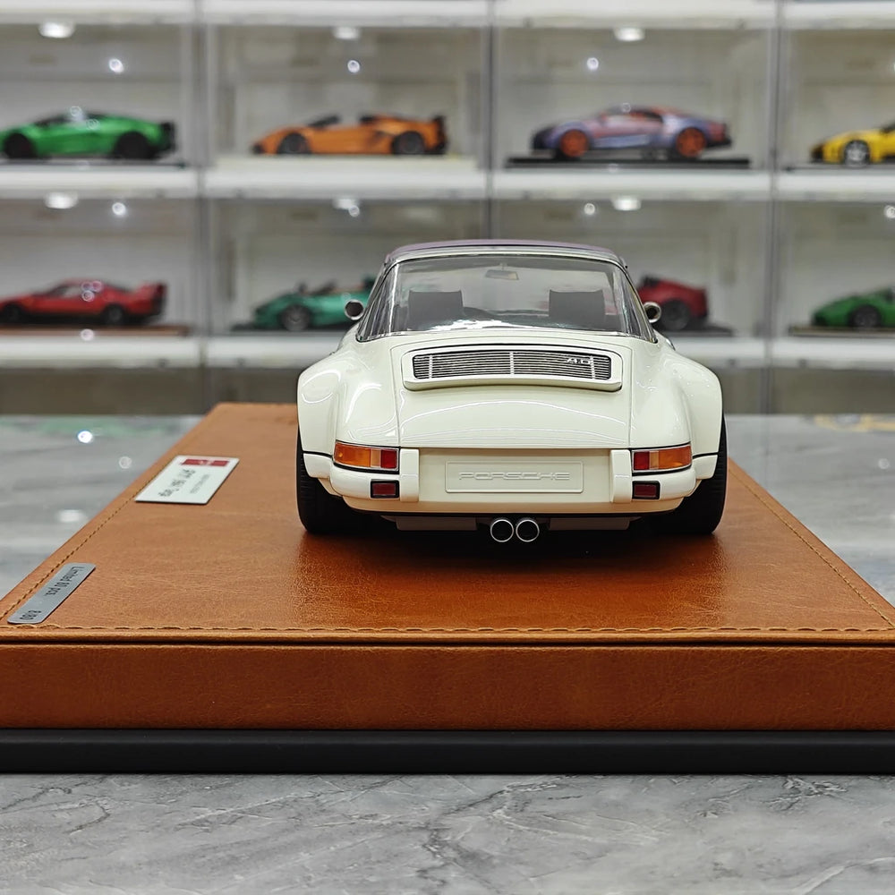 [Make Up] 1:18 Porsche 1990 Singer 911 964 Targa White Model Car Resin