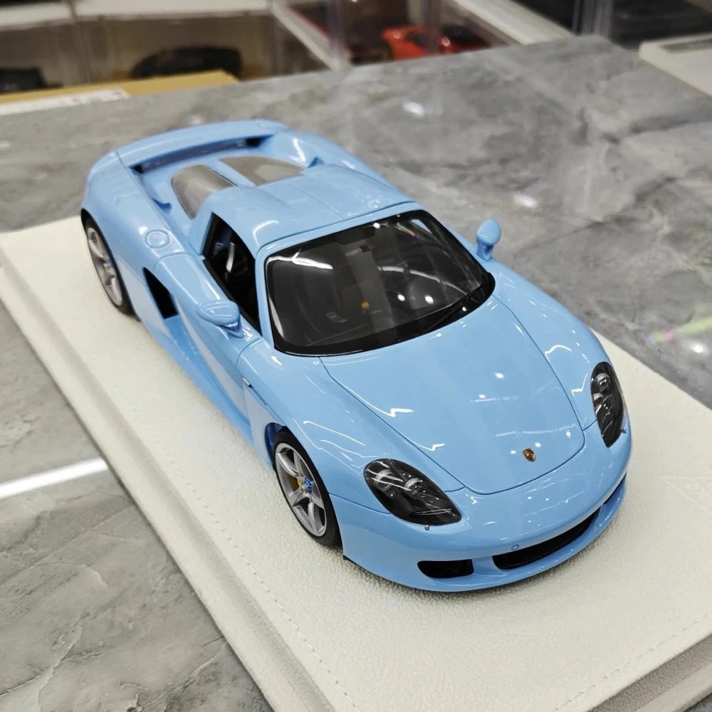 [Make Up] 1:18 Porsche 2004 Carrera GT Blue Model Car Resin