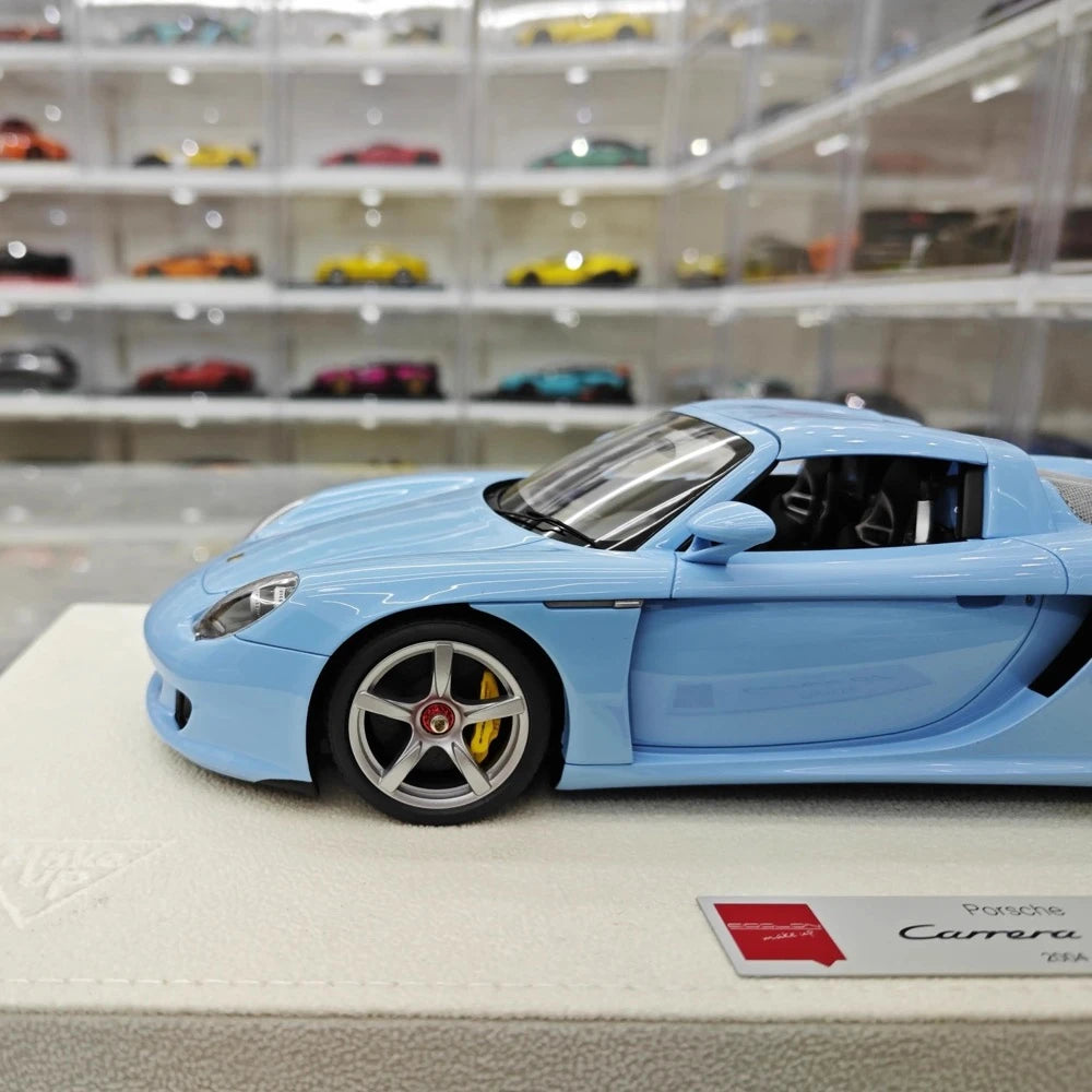 [Make Up] 1:18 Porsche 2004 Carrera GT Blue Model Car Resin
