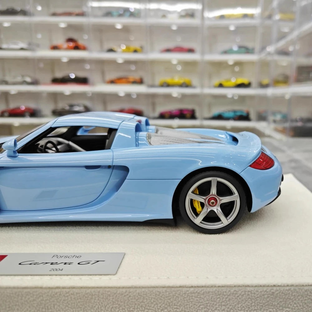 [Make Up] 1:18 Porsche 2004 Carrera GT Blue Model Car Resin