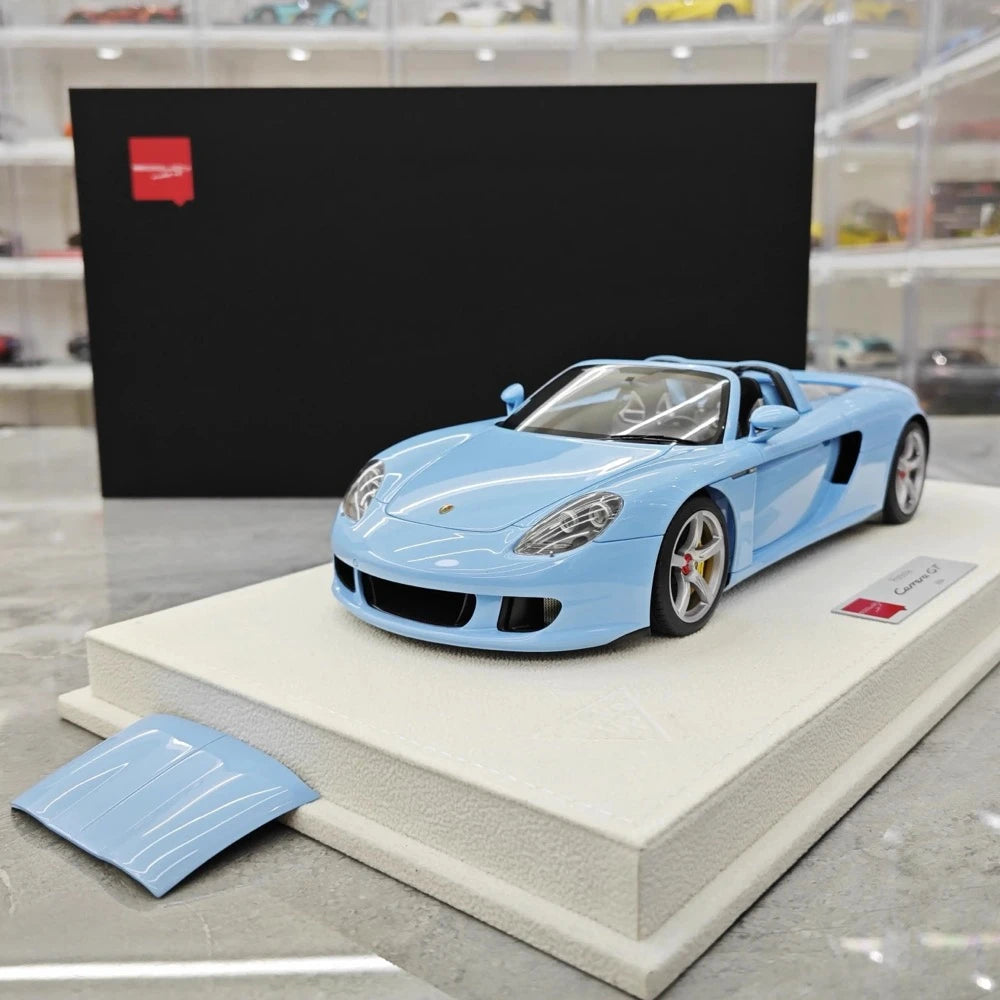 [Make Up] 1:18 Porsche 2004 Carrera GT Blue Model Car Resin