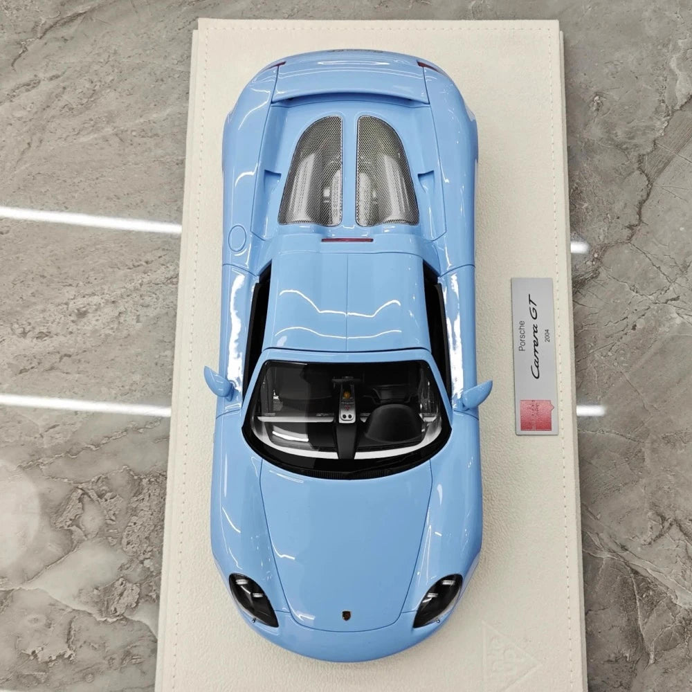 [Make Up] 1:18 Porsche 2004 Carrera GT Blue Model Car Resin