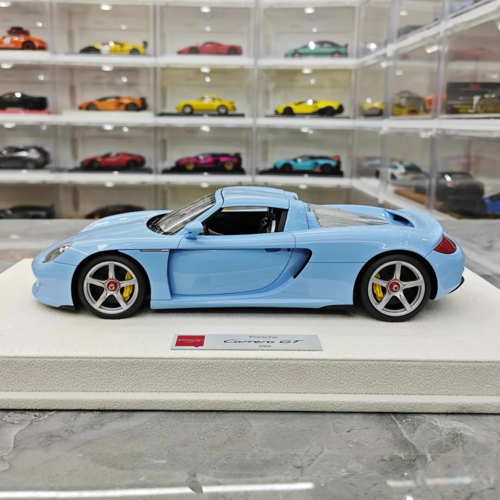 [Make Up] 1:18 Porsche 2004 Carrera GT Blue Model Car Resin