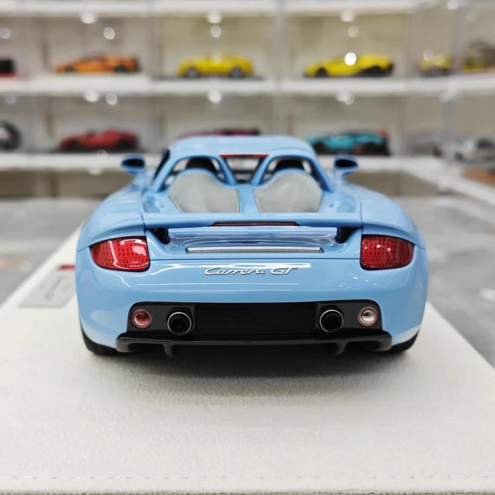 [Make Up] 1:18 Porsche 2004 Carrera GT Blue Model Car Resin
