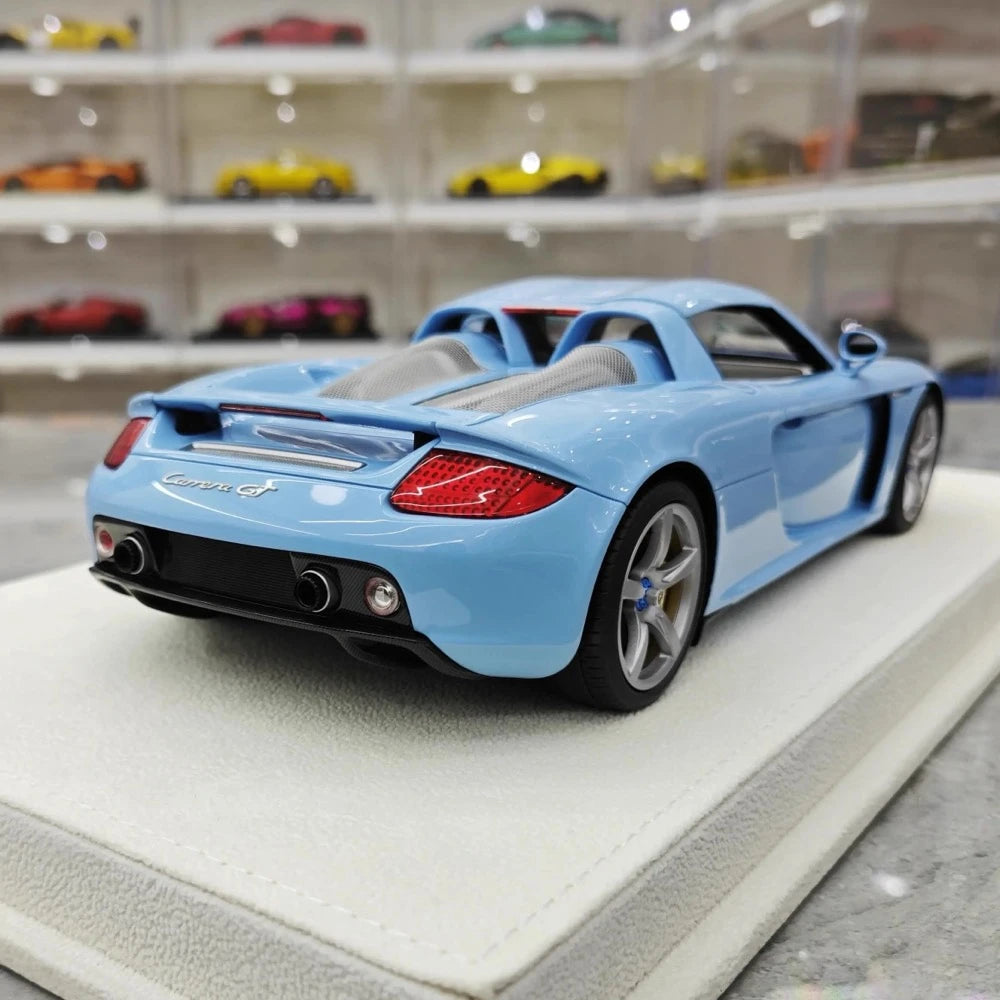 [Make Up] 1:18 Porsche 2004 Carrera GT Blue Model Car Resin