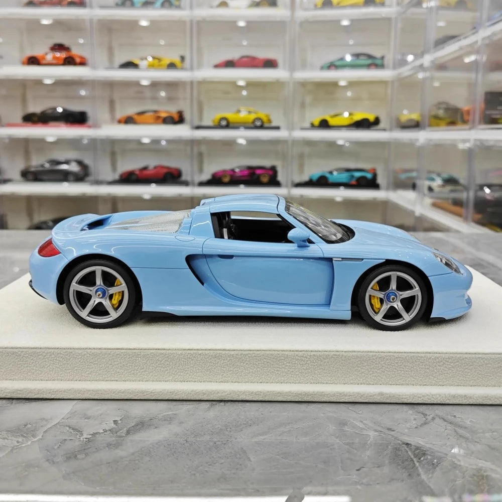 [Make Up] 1:18 Porsche 2004 Carrera GT Blue Model Car Resin