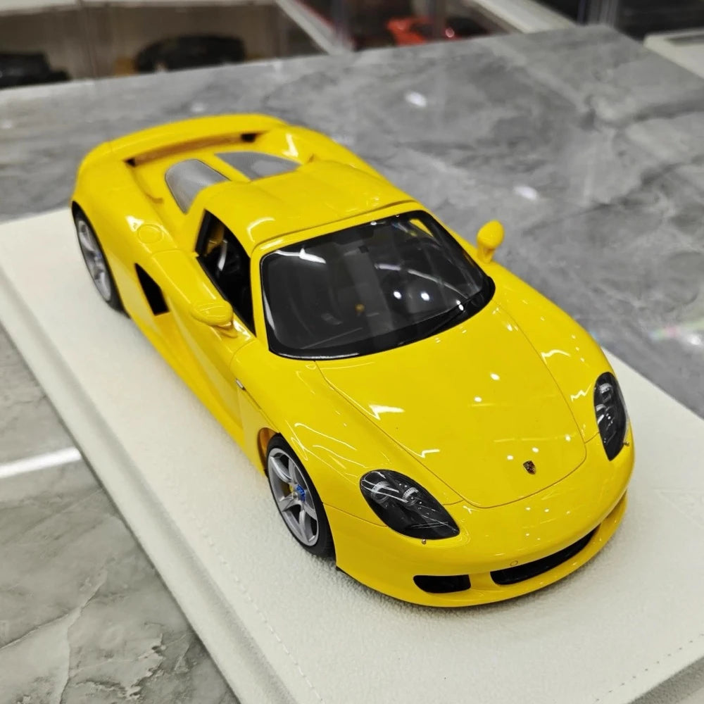 [Make Up] 1:18 Porsche 2004 Carrera GT Yellow Model Car Resin