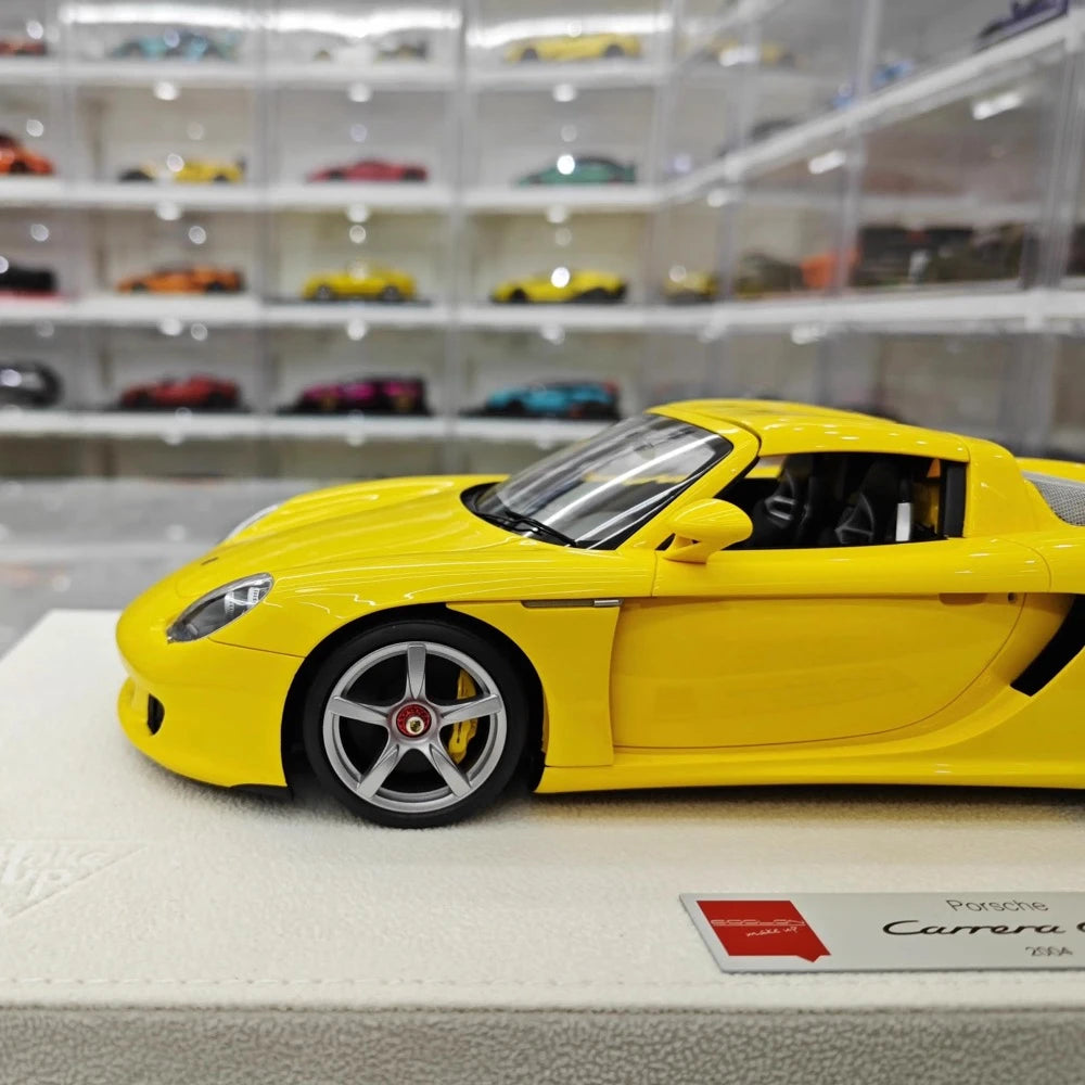 [Make Up] 1:18 Porsche 2004 Carrera GT Yellow Model Car Resin