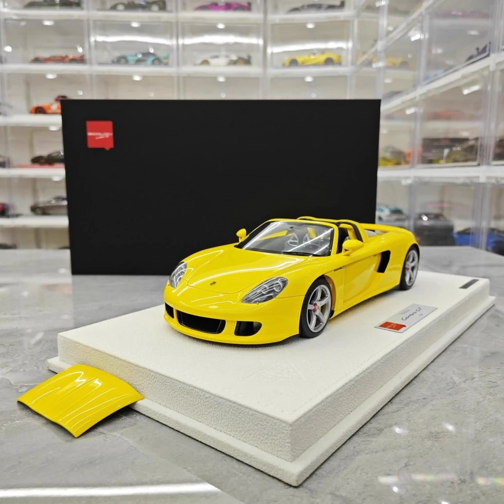 [Make Up] 1:18 Porsche 2004 Carrera GT Yellow Model Car Resin