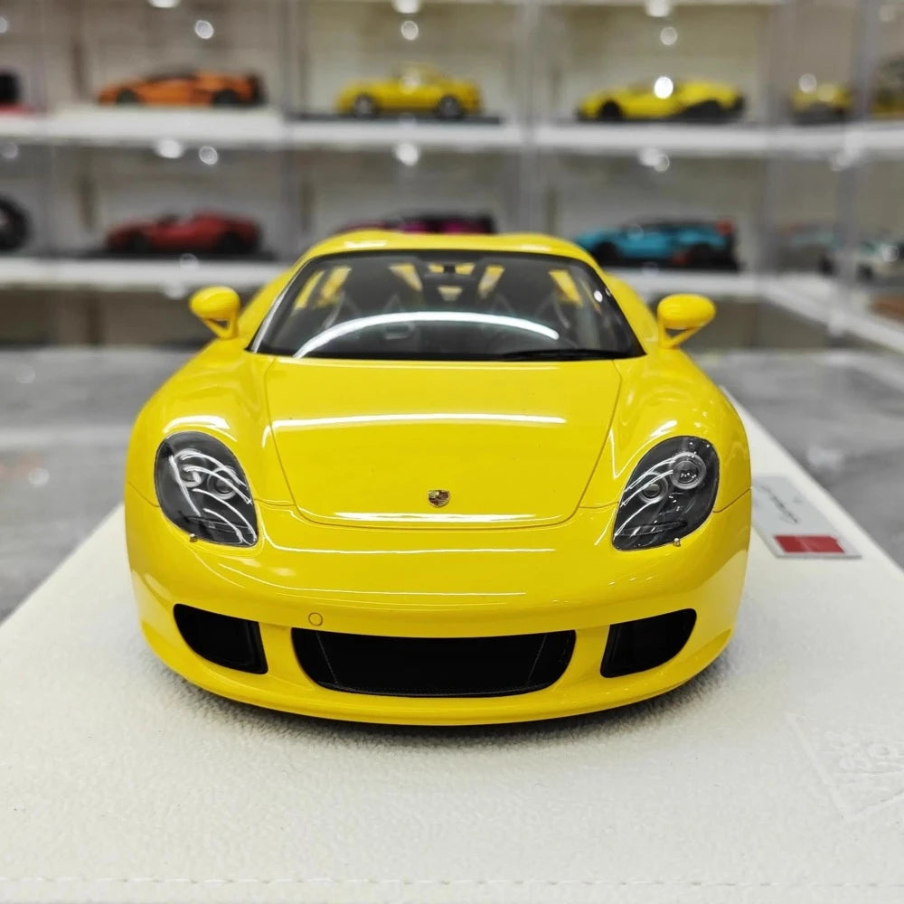 [Make Up] 1:18 Porsche 2004 Carrera GT Yellow Model Car Resin