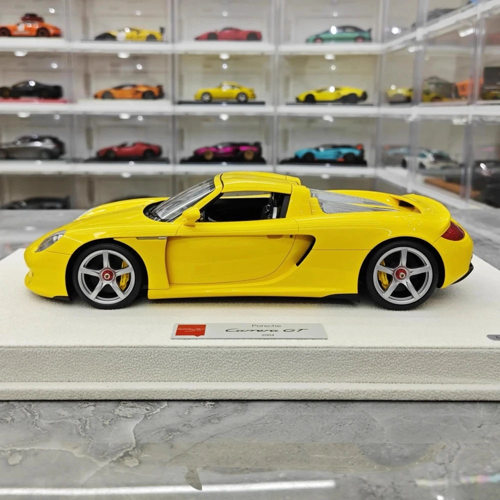 [Make Up] 1:18 Porsche 2004 Carrera GT Yellow Model Car Resin