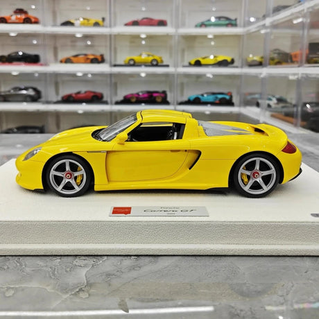 [Make Up] 1:18 Porsche 2004 Carrera GT jaune voiture miniature Resin