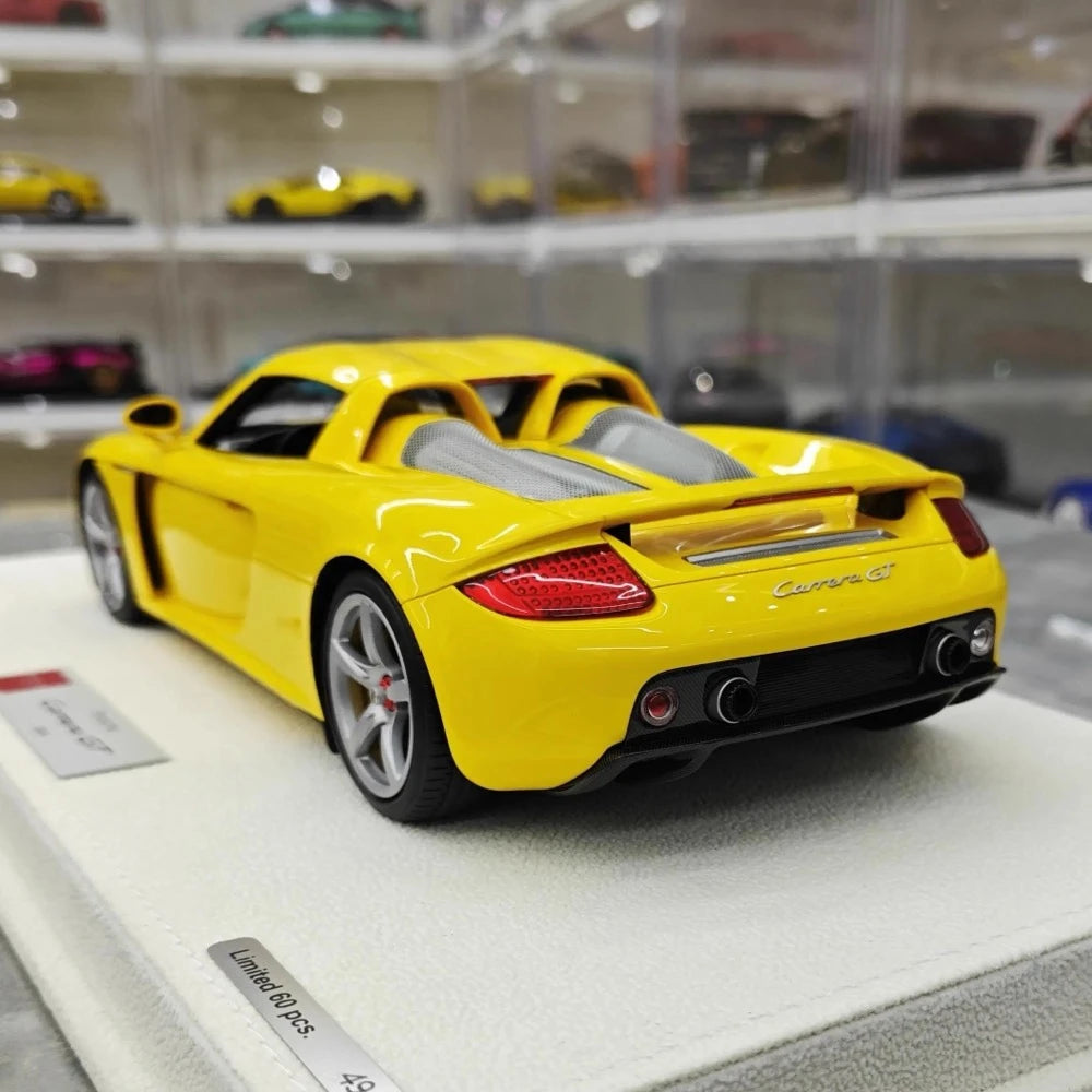 [Make Up] 1:18 Porsche 2004 Carrera GT geel modelauto Hars