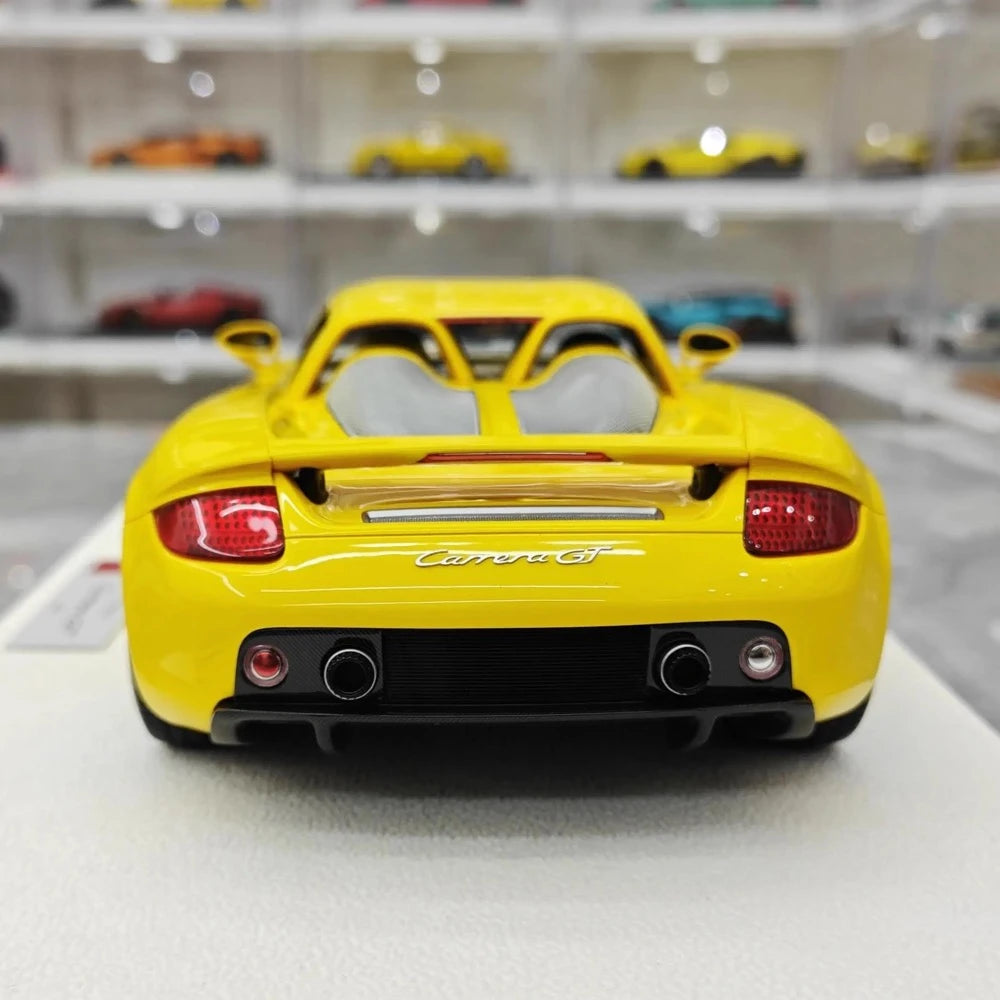 [Make Up] 1:18 Porsche 2004 Carrera GT Yellow Model Car Resin