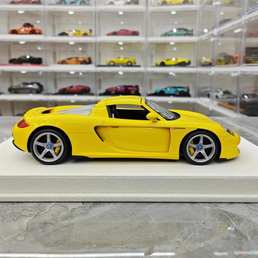 [Make Up] 1:18 Porsche 2004 Carrera GT Yellow Model Car Resin