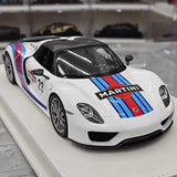 [Make Up] 1:18 Porsche 2011 918 Spyder Martini Model Car Resin