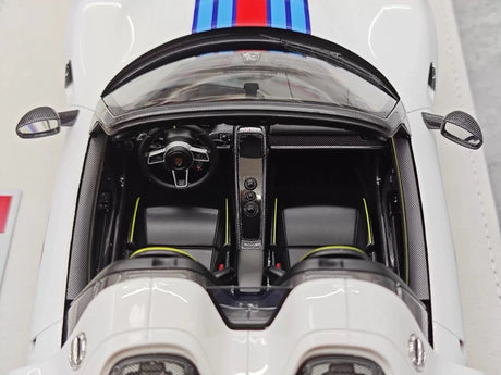 [Make Up] 1:18 Porsche 2011 918 Spyder Martini Model Car Resin