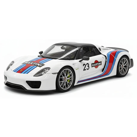 [Make Up] 1:18 Porsche 2011 918 Spyder Martini Model Car Resin