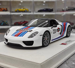 [Make Up] 1:18 Porsche 2011 918 Spyder Martini Model Car Resin
