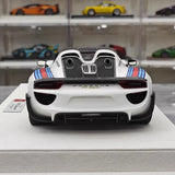 [Make Up] 1:18 Porsche 2011 918 Spyder Martini Model Car Resin