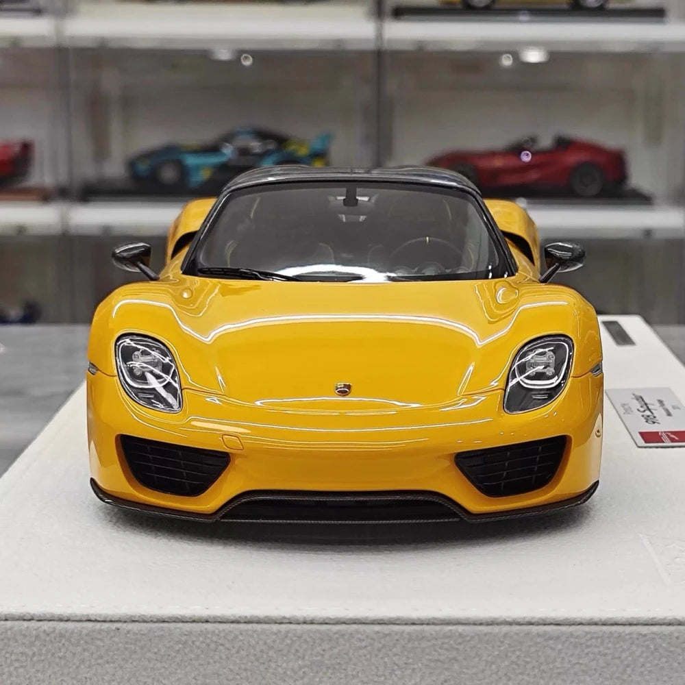 [Make Up] 1:18 Porsche 2011 918 Spyder Orange Model Car Resin