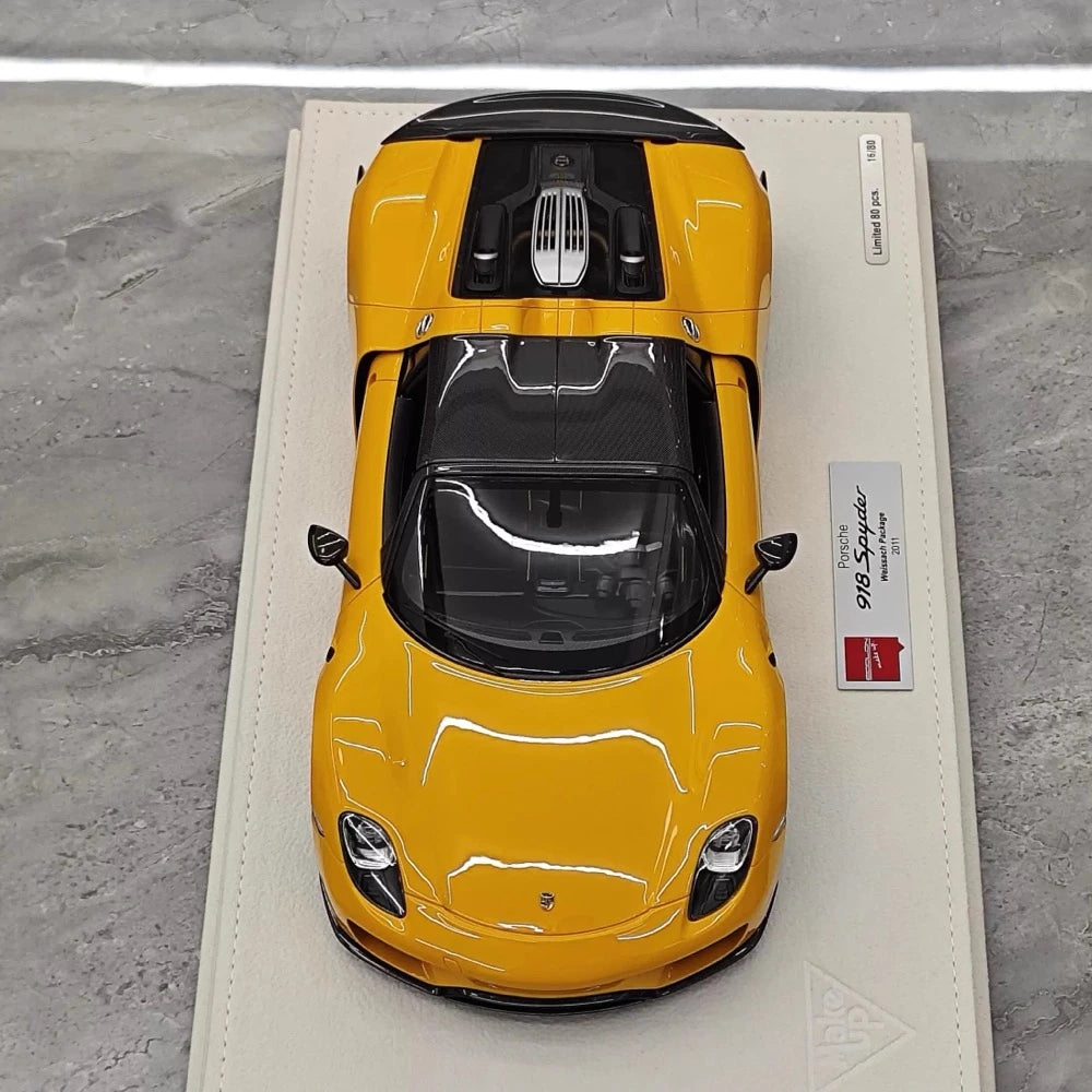 [Make Up] 1:18 Porsche 2011 918 Spyder orange voiture miniature Resin