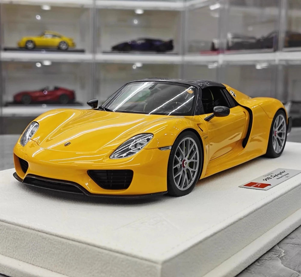 [Make Up] 1:18 Porsche 2011 918 Spyder Orange Model Car Resin