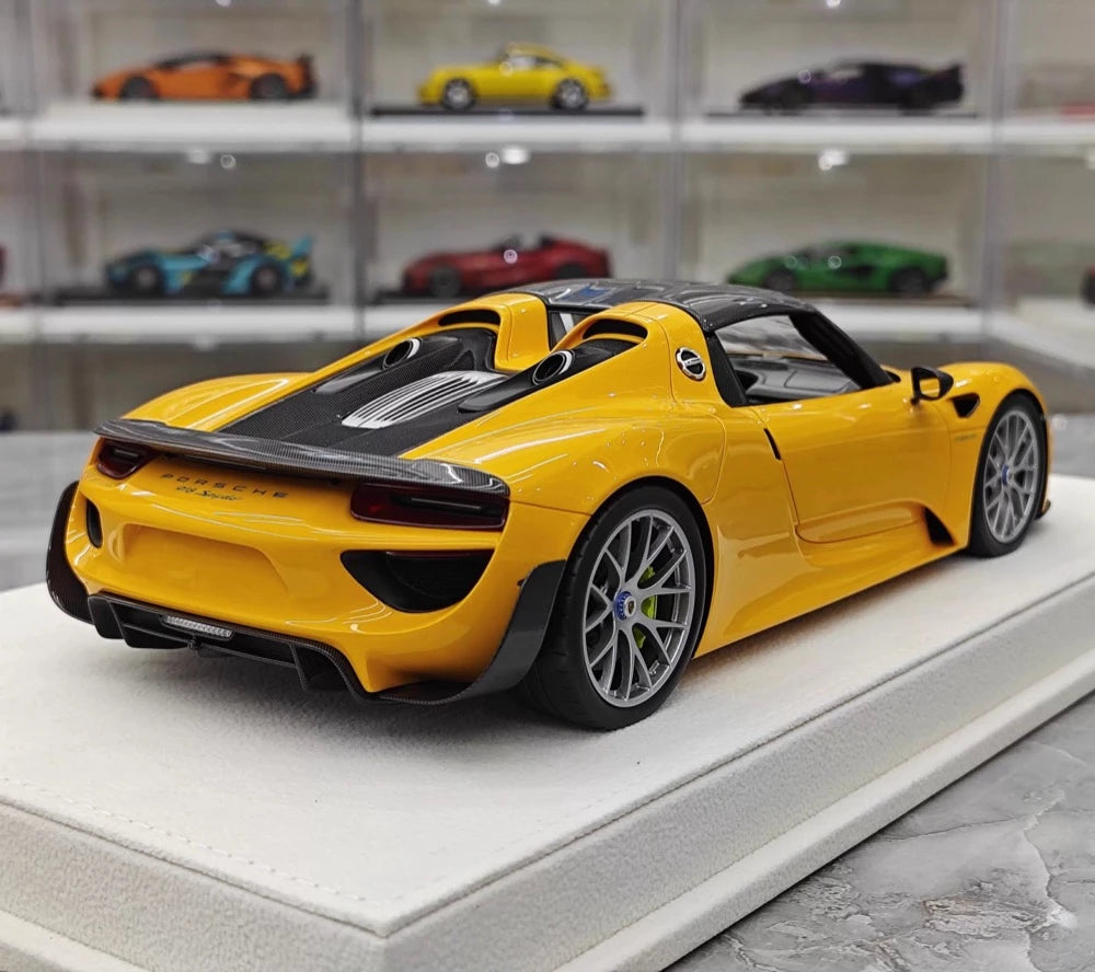 [Make Up] 1:18 Porsche 2011 918 Spyder Orange Model Car Resin
