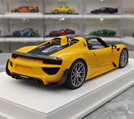 [Make Up] 1:18 Porsche 2011 918 Spyder orange voiture miniature Resin