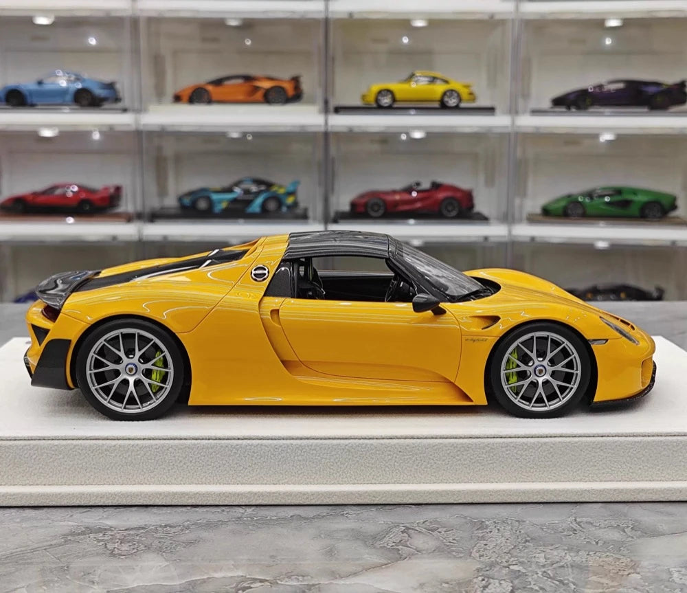 [Make Up] 1:18 Porsche 2011 918 Spyder Orange Model Car Resin